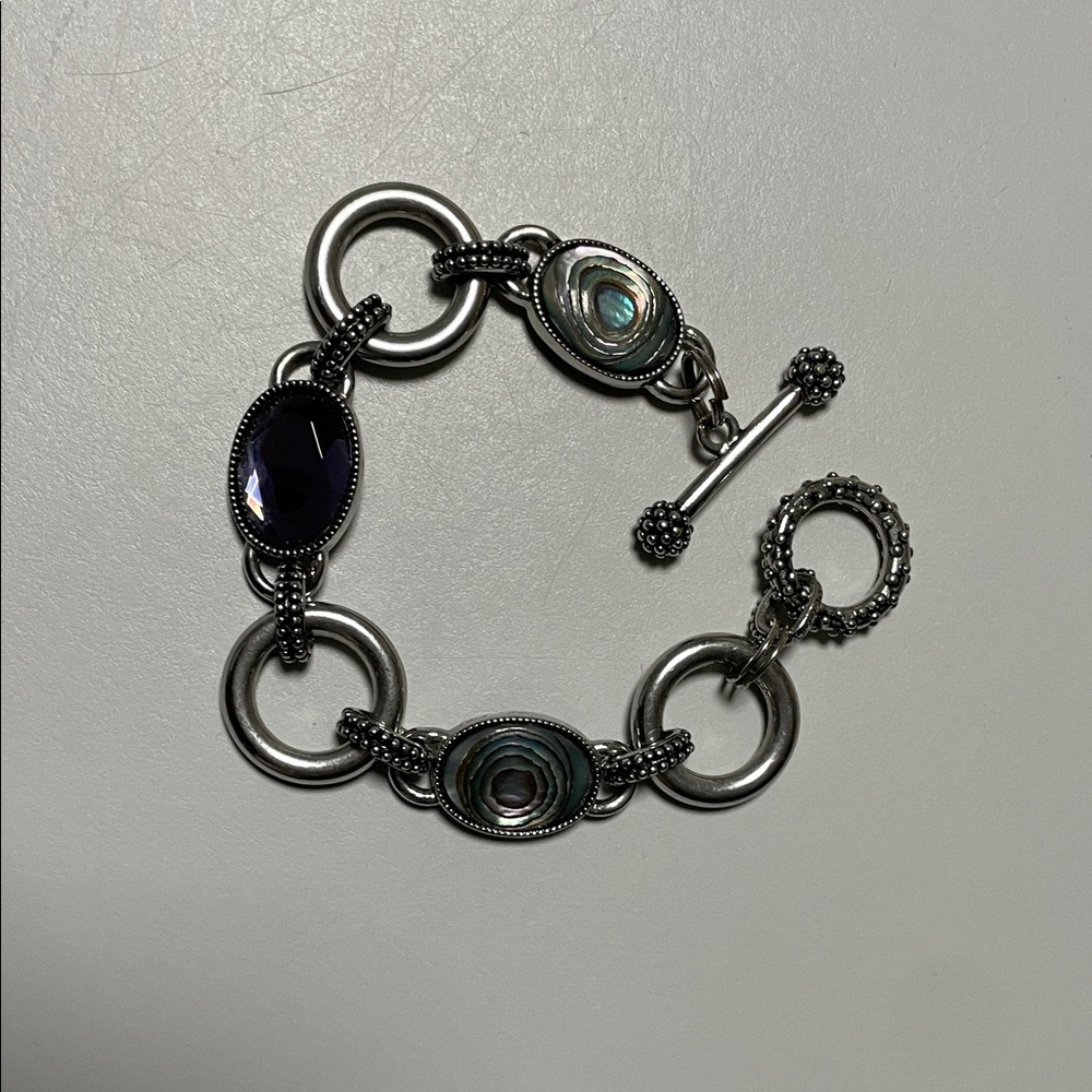 Lia Sophia Elegant Silver and Purple Women's Bracelet